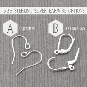 Round sterling silver bali earrings