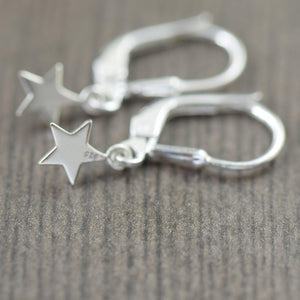 Celestial Sterling silver star earrings