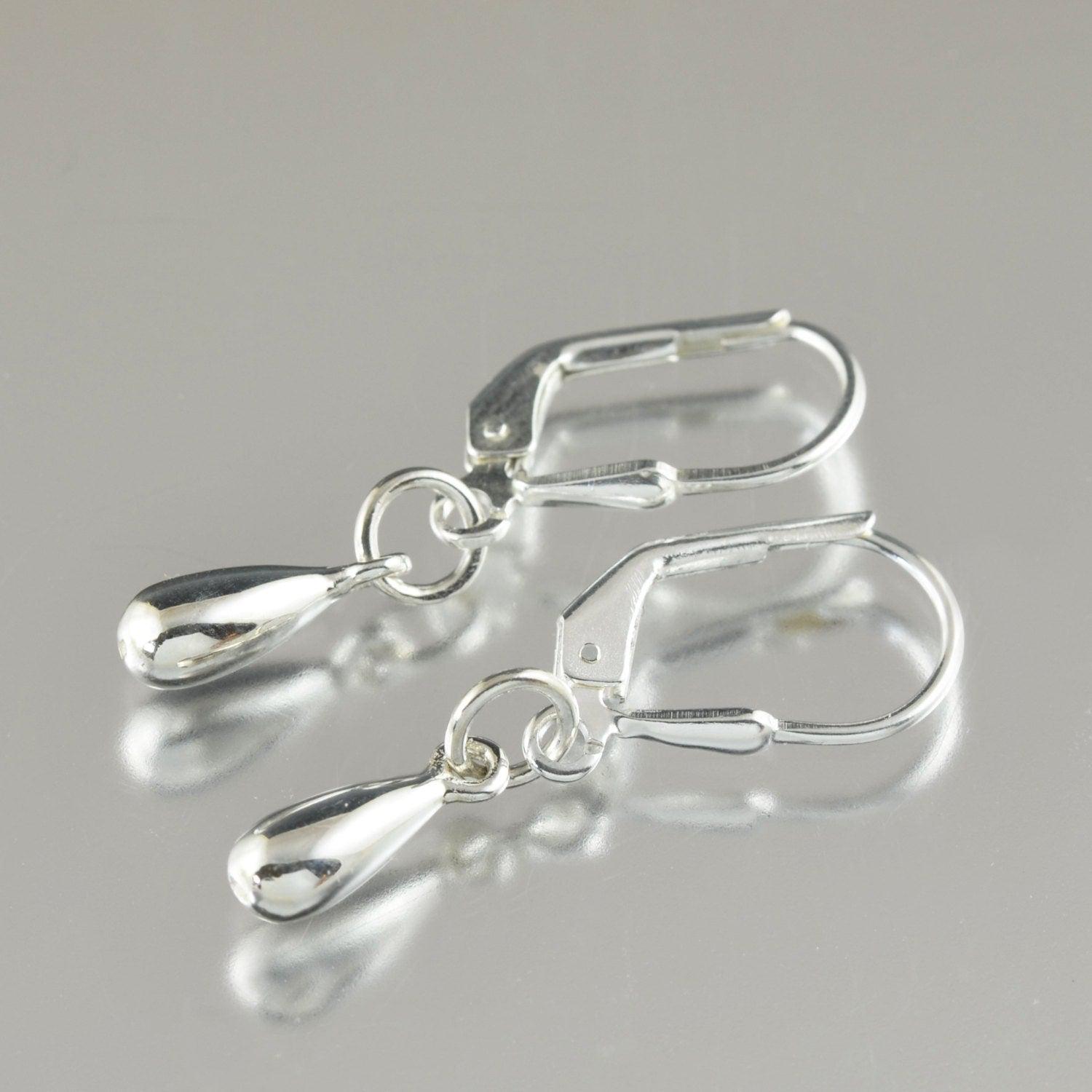 Sterling silver Teardrop earrings