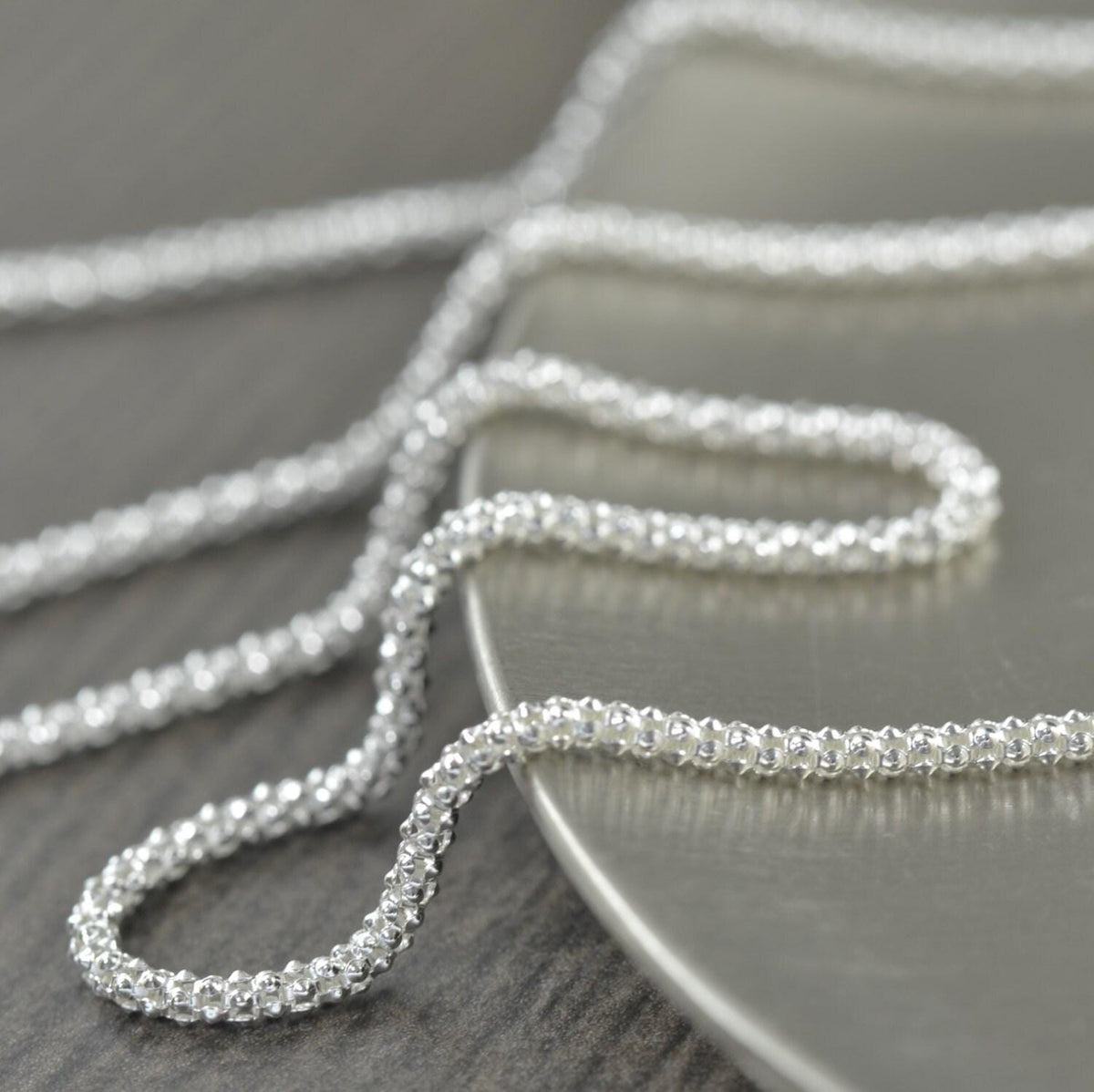 925 Sterling Silver Chain necklace, 1.8mm Italian made finished chain, 16 inch, 18 inch, OR 20 inch