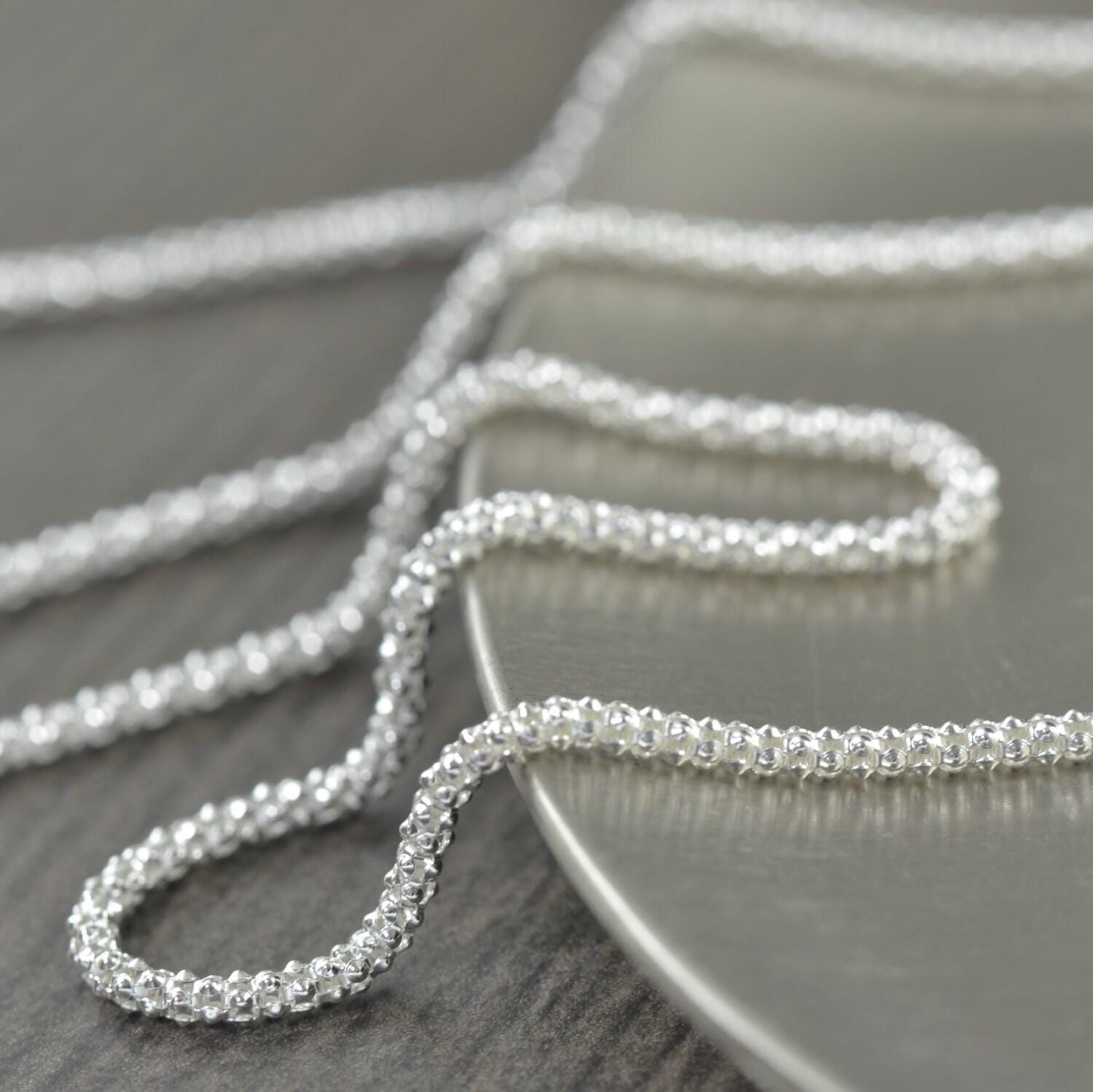 925 Sterling Silver Chain necklace, 1.8mm Italian made finished chain, 16 inch, 18 inch, OR 20 inch