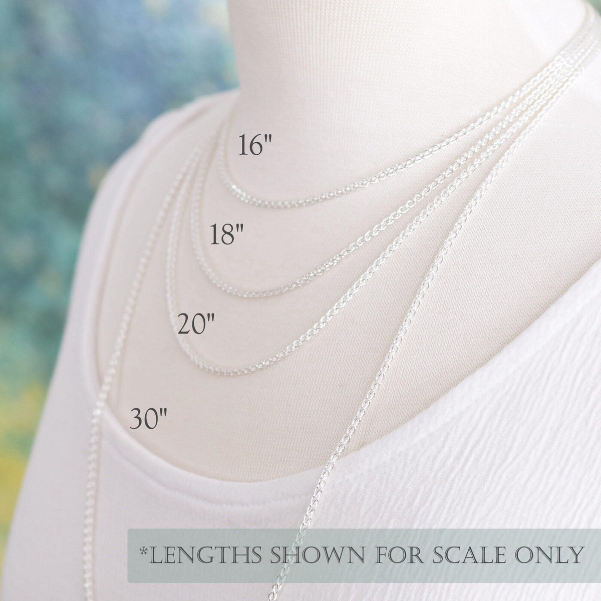 925 Sterling Silver Wheat chain, unisex sterling silver chain, 2mm thick chain, 7 inch, 8 inch, 16 inch, 20 inch and 30 inch