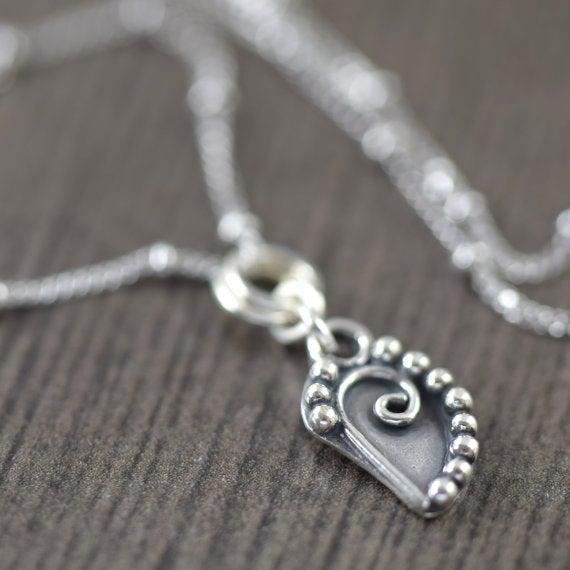 Leaf pendant on sterling silver satellite chain, bali inspired botanical gardening jewelry gift