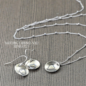 Sterling silver heart Pendant and sterling silver chain