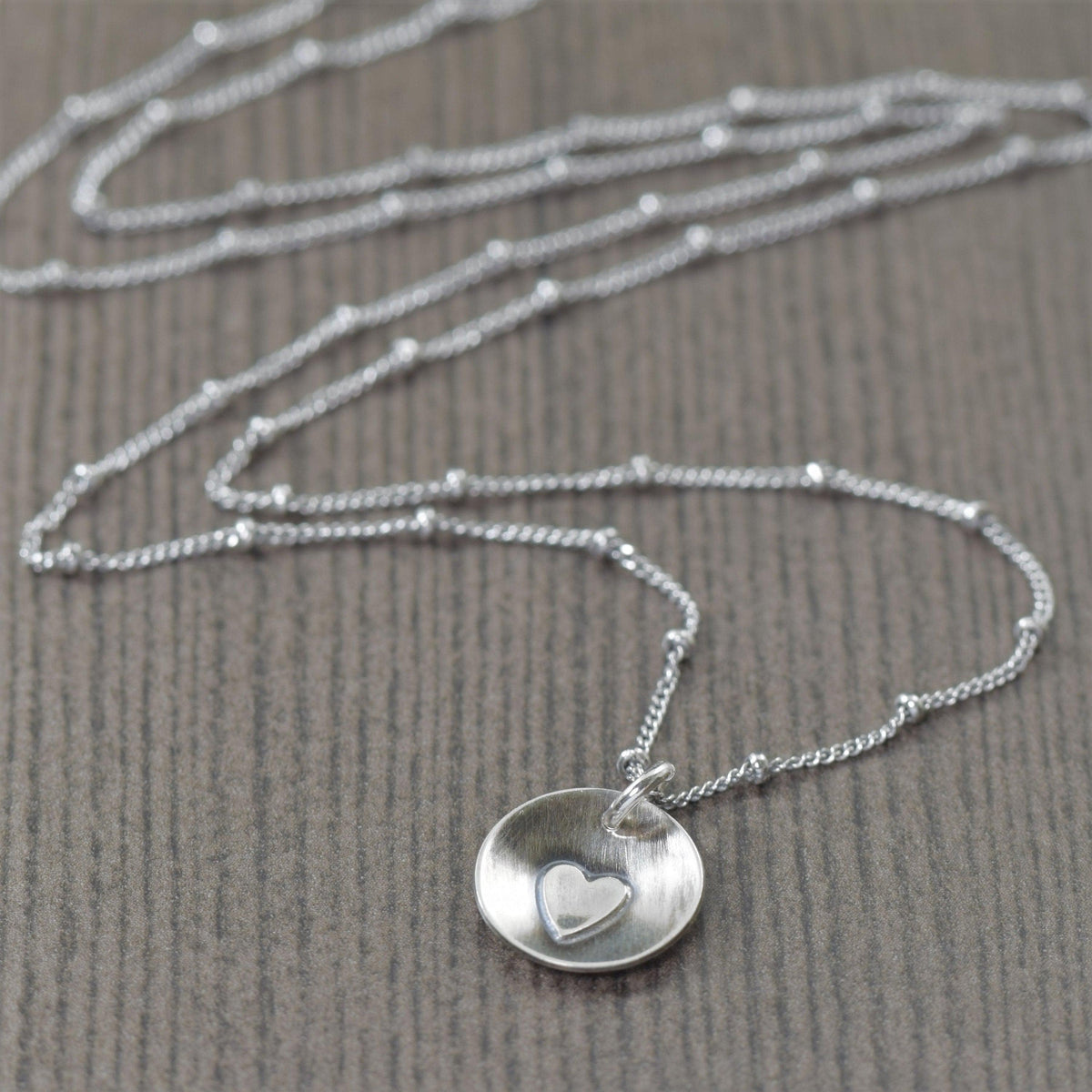 Sterling silver heart Pendant and sterling silver chain