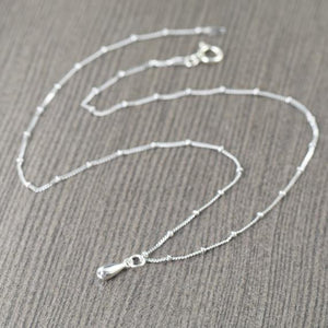 Teardrop pendant necklace available in sterling silver