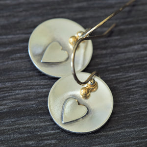 Gold filled Heart earrings