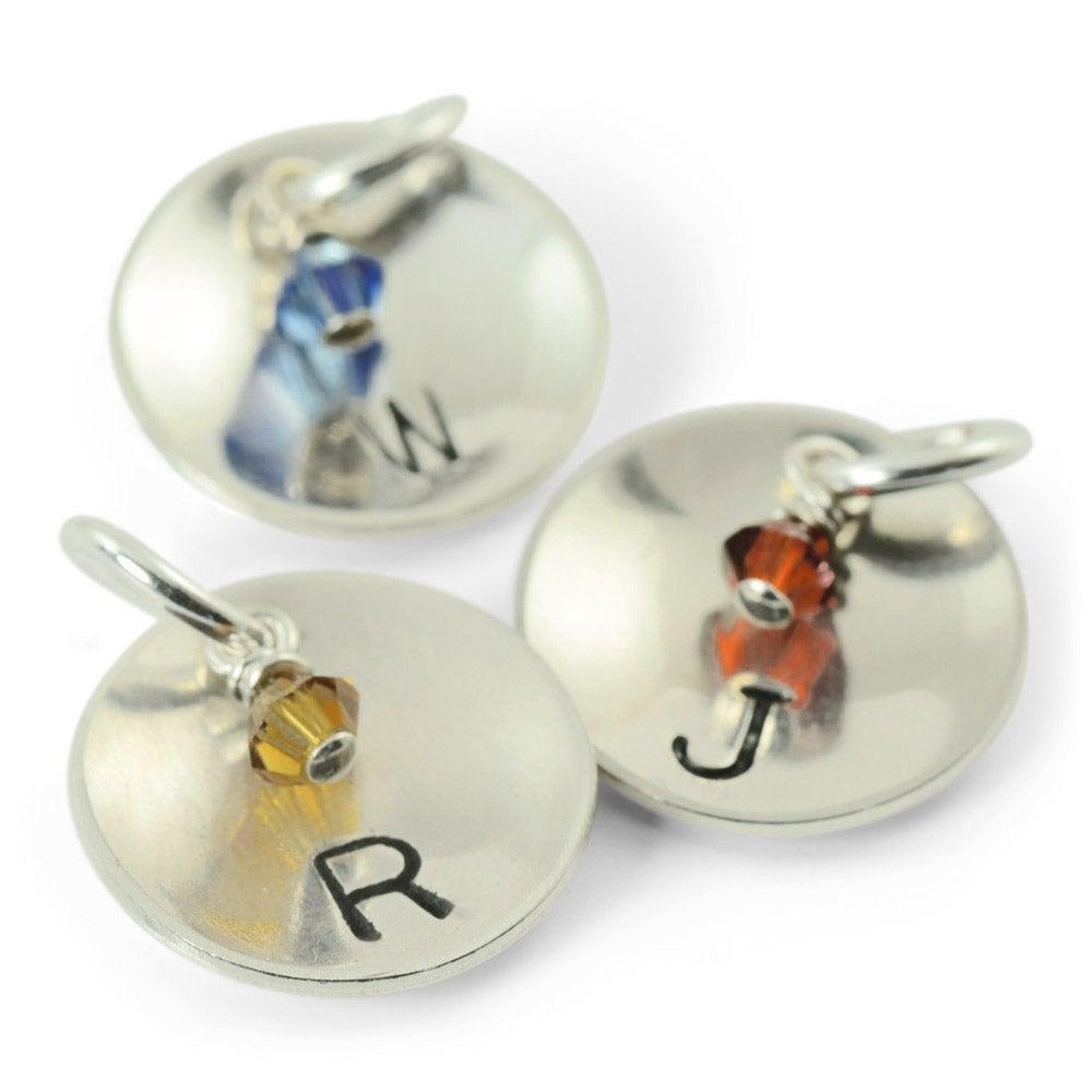 Personalized Initial Charms in sterling silver