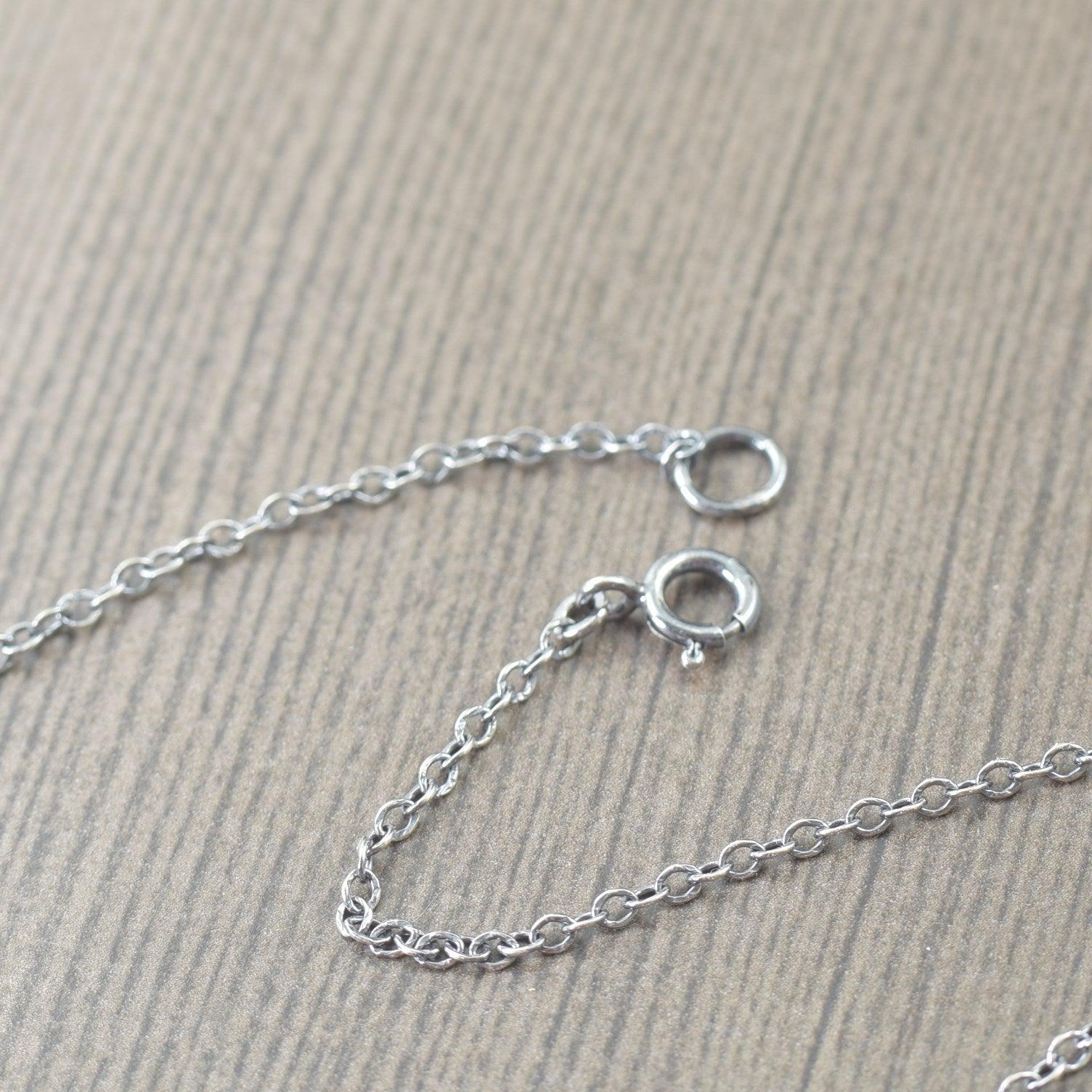 Rainbow Moonstone sterling silver hand fabricated pendant necklace