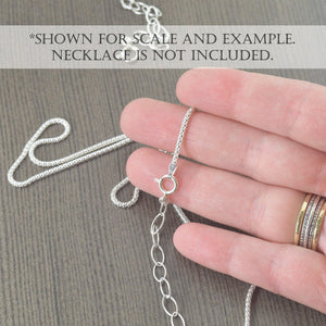 Sterling silver necklace extensions for toggle clasp, in 2-5